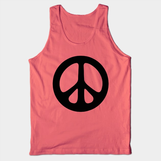 Peace Sign Tank Top by mobiiart